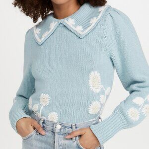 LoveShackFancy Union Collared Pullover Sweater